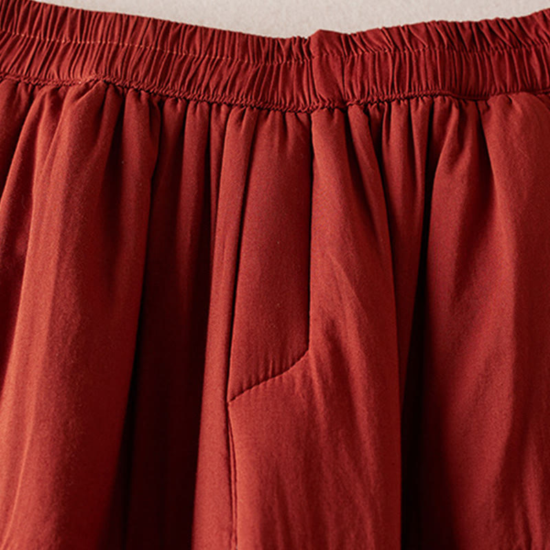 Nimara Ritual Plain Women's Harem Thick Pants With Pockets