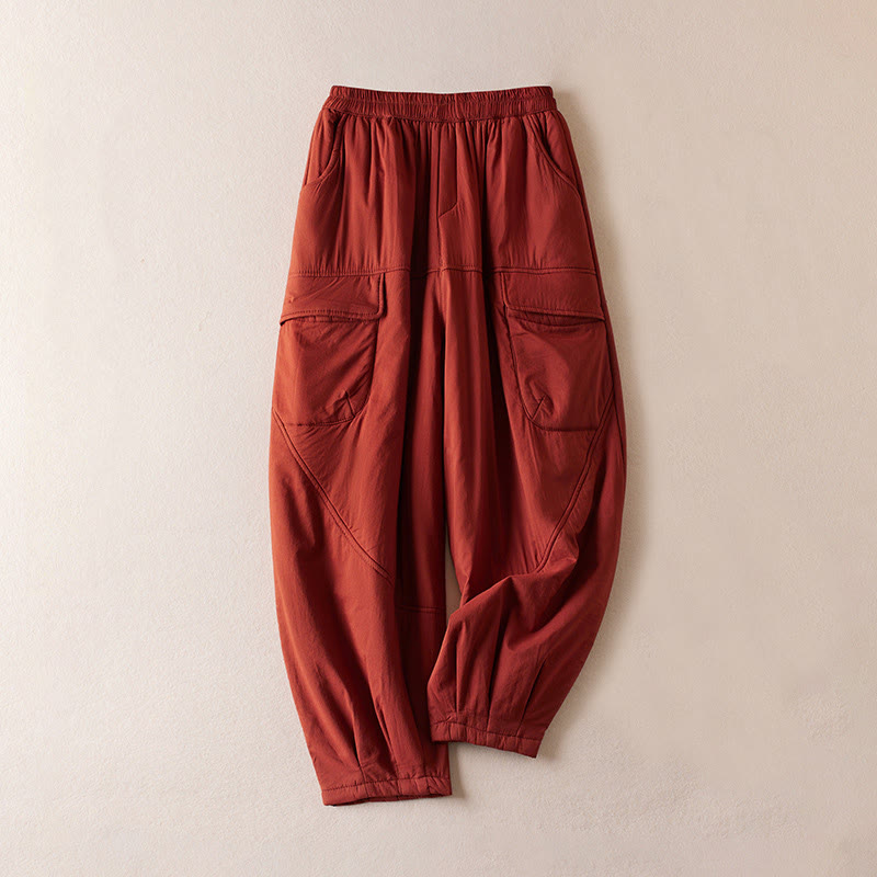 Nimara Ritual Plain Women's Harem Thick Pants With Pockets