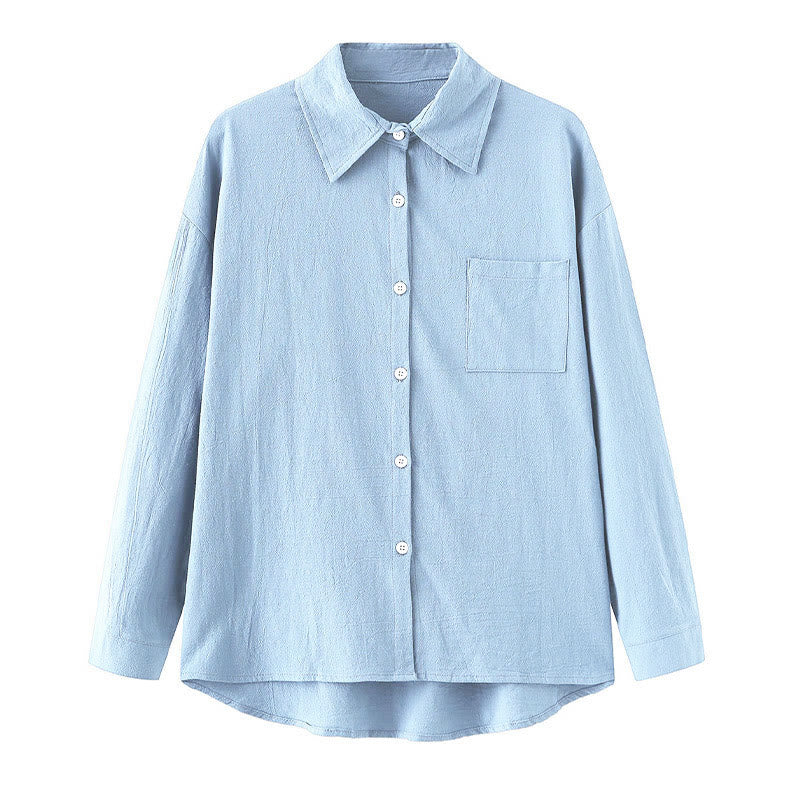 Nimara Ritual 2Pcs Long Sleeve Shirt Top With Pockets Drawstring Pants Meditation Cotton Clothing Women's Set