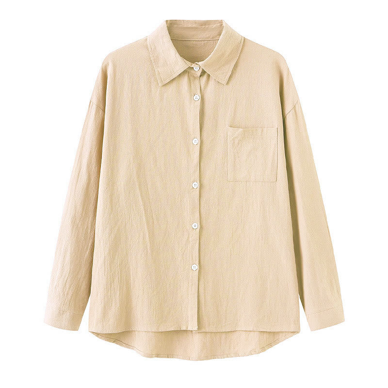 Nimara Ritual 2Pcs Long Sleeve Shirt Top With Pockets Drawstring Pants Meditation Cotton Clothing Women's Set
