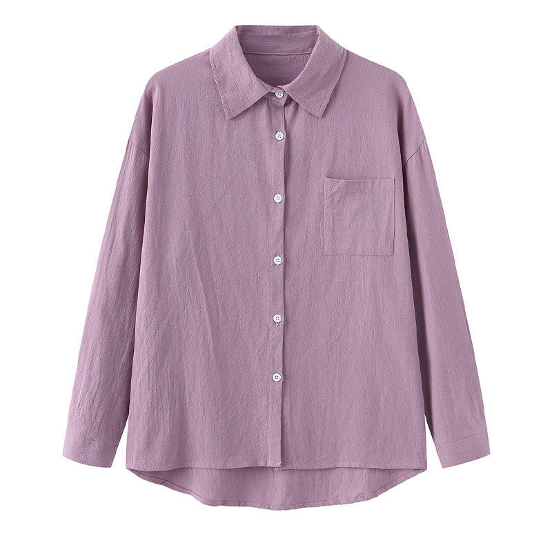 Nimara Ritual 2Pcs Long Sleeve Shirt Top With Pockets Drawstring Pants Meditation Cotton Clothing Women's Set