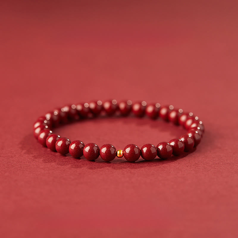 Nimara Ritual 925 Sterling Silver Cinnabar Beads Blessing Bracelet