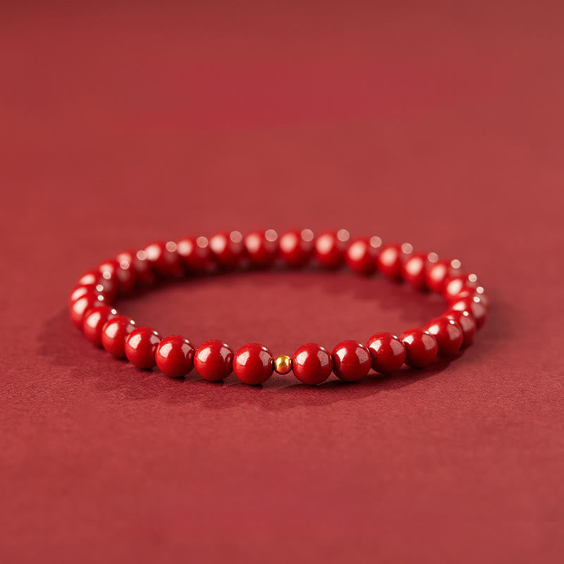 Nimara Ritual 925 Sterling Silver Cinnabar Beads Blessing Bracelet
