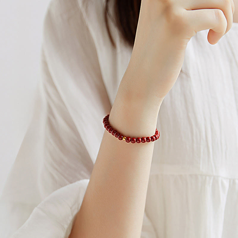 Nimara Ritual "Wishing Protection and Energy" Cinnabar Bracelet Includes Gift Message Card