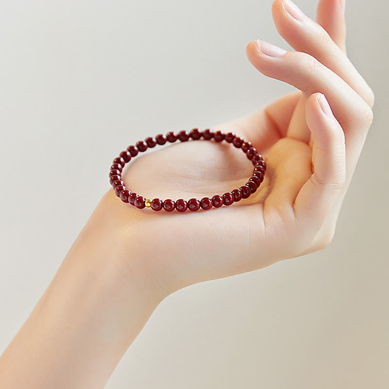 Nimara Ritual "Wishing Protection and Energy" Cinnabar Bracelet Includes Gift Message Card