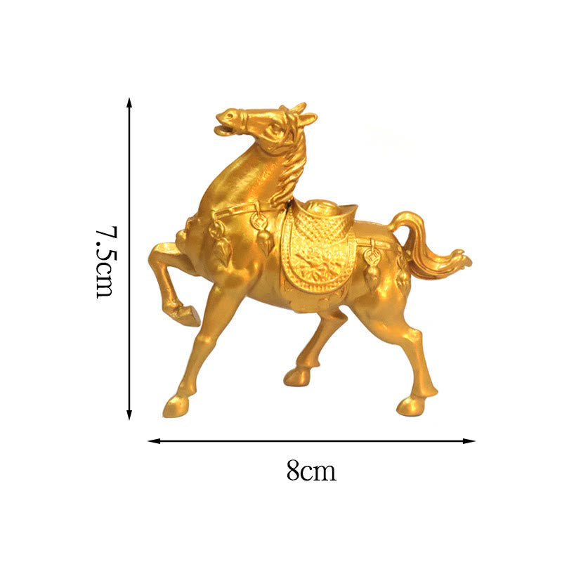 Nimara Ritual Year of the Horse Ingot Success Alloy Home Decoration