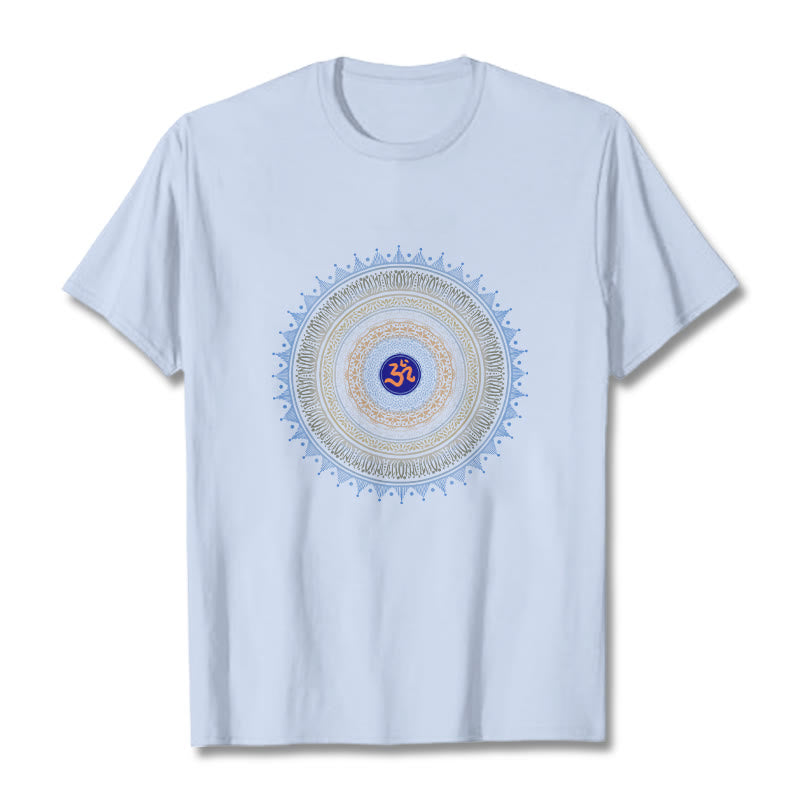 Nimara Ritual Mandala Flower OM Pattern Tee T-shirt