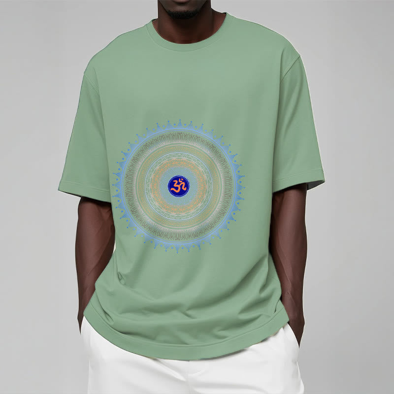 Nimara Ritual Mandala Flower OM Pattern Tee T-shirt