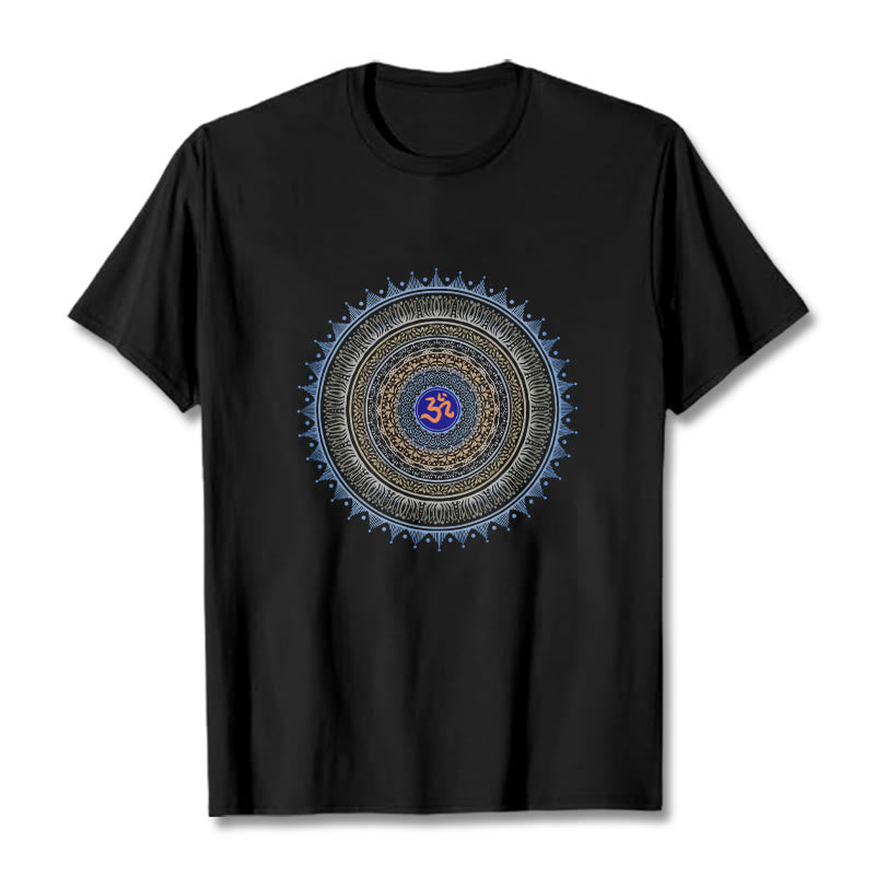 Nimara Ritual Mandala Flower OM Pattern Tee T-shirt