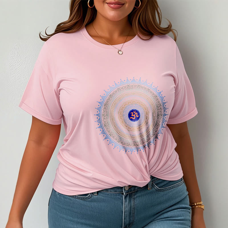 Nimara Ritual Mandala Flower OM Pattern Tee T-shirt