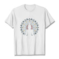 Nimara Ritual Mandala Flower Seated Serene Buddha Pattern Tee T-shirt