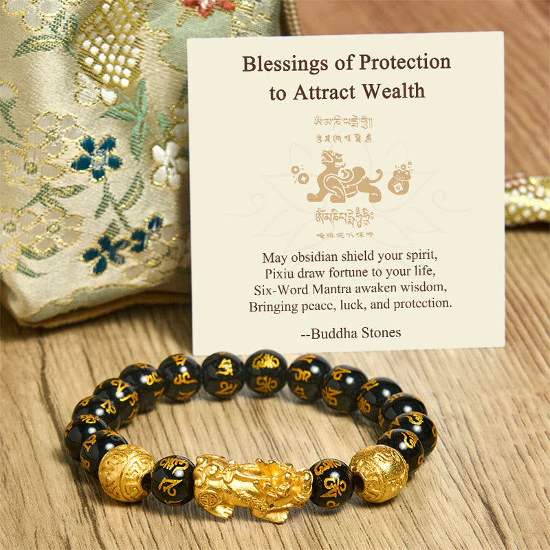 Nimara Ritual "Blessings of Protection to Attract Wealth" PiXiu Bracelet Includes Gift Message Card