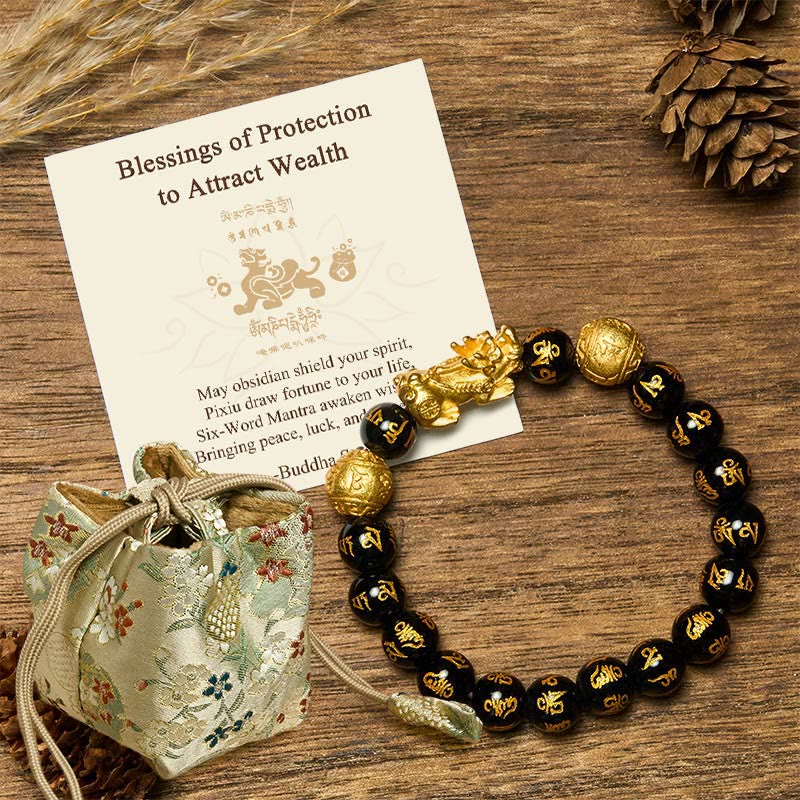 Nimara Ritual "Blessings of Protection to Attract Wealth" PiXiu Bracelet Includes Gift Message Card