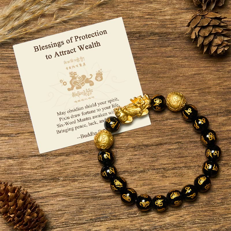 Nimara Ritual "Blessings of Protection to Attract Wealth" PiXiu Bracelet Includes Gift Message Card