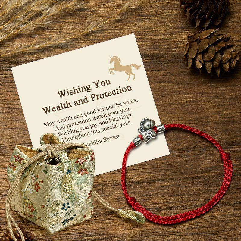 Nimara Ritual "Wishing You Wealth and Protection" Year of the Horse String Includes Gift Message Card