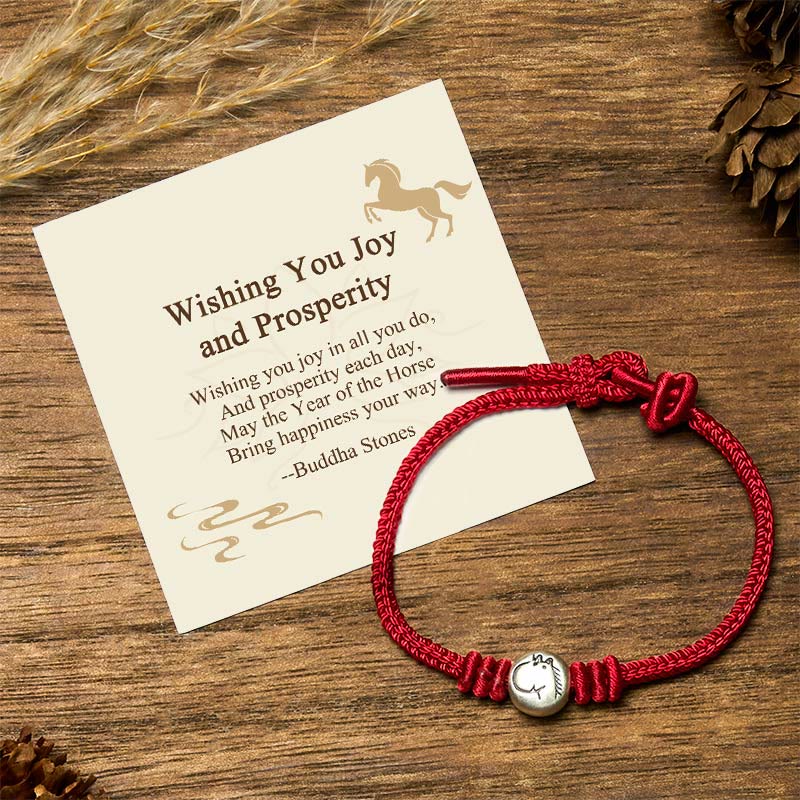 Nimara Ritual "Wishing You Joy and Prosperity" Year of the Horse Bracelet Includes Gift Message Card
