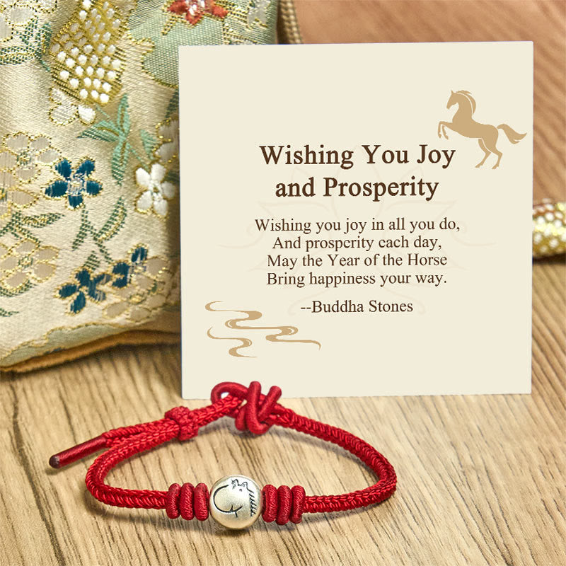 Nimara Ritual "Wishing You Joy and Prosperity" Year of the Horse Bracelet Includes Gift Message Card