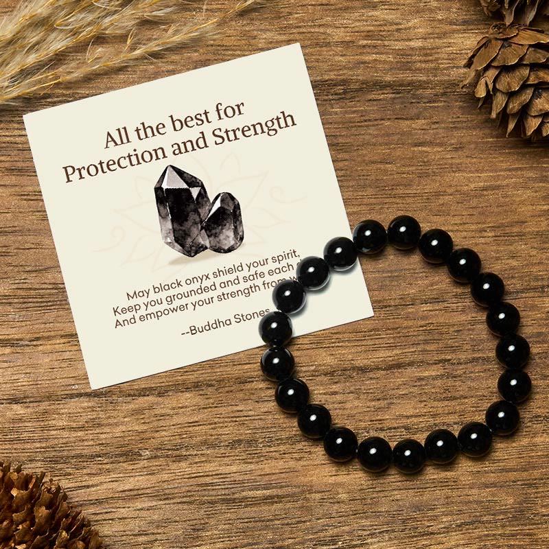Nimara Ritual "All the Best for Love and Harmony" Stone Quartz Bracelet Includes Gift Message Card