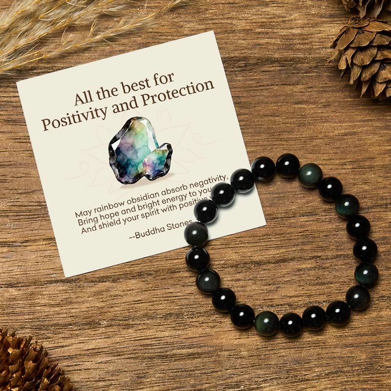 Nimara Ritual "All the Best for Love and Harmony" Stone Quartz Bracelet Includes Gift Message Card