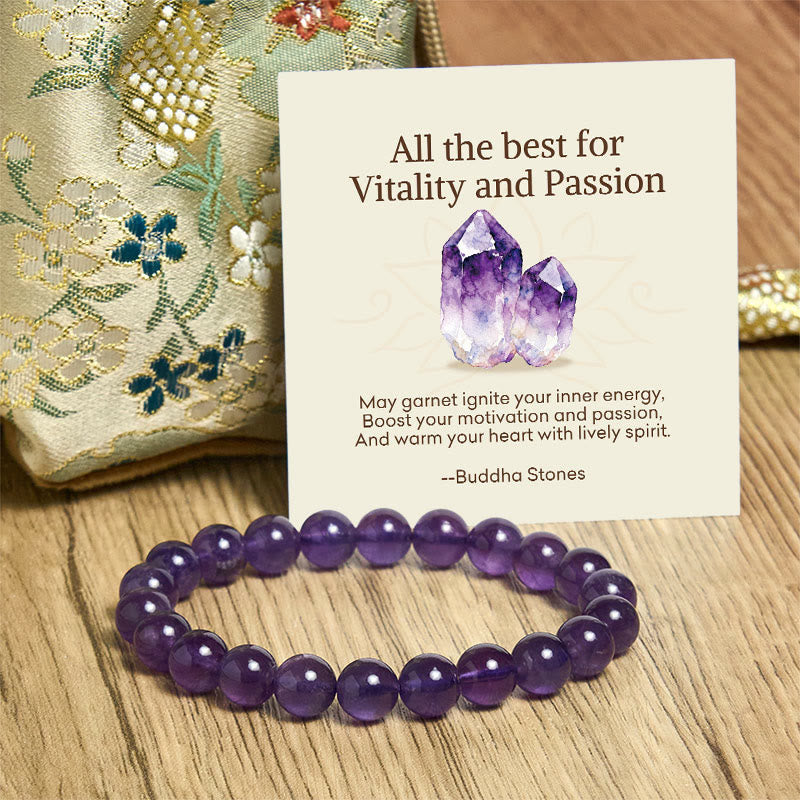 Nimara Ritual "All the Best for Love and Harmony" Stone Quartz Bracelet Includes Gift Message Card