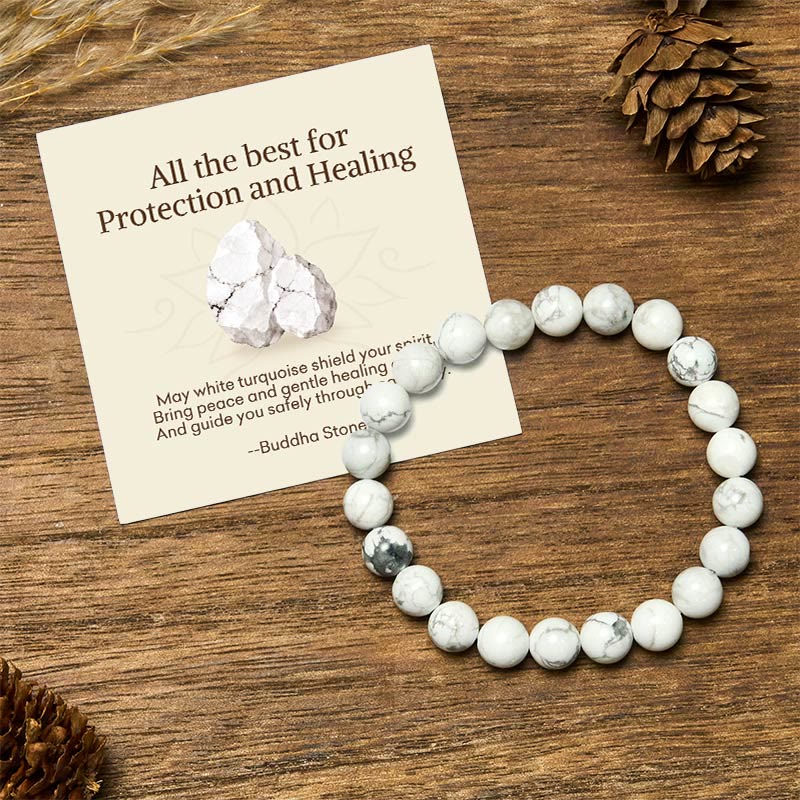 Nimara Ritual "All the Best for Love and Harmony" Stone Quartz Bracelet Includes Gift Message Card