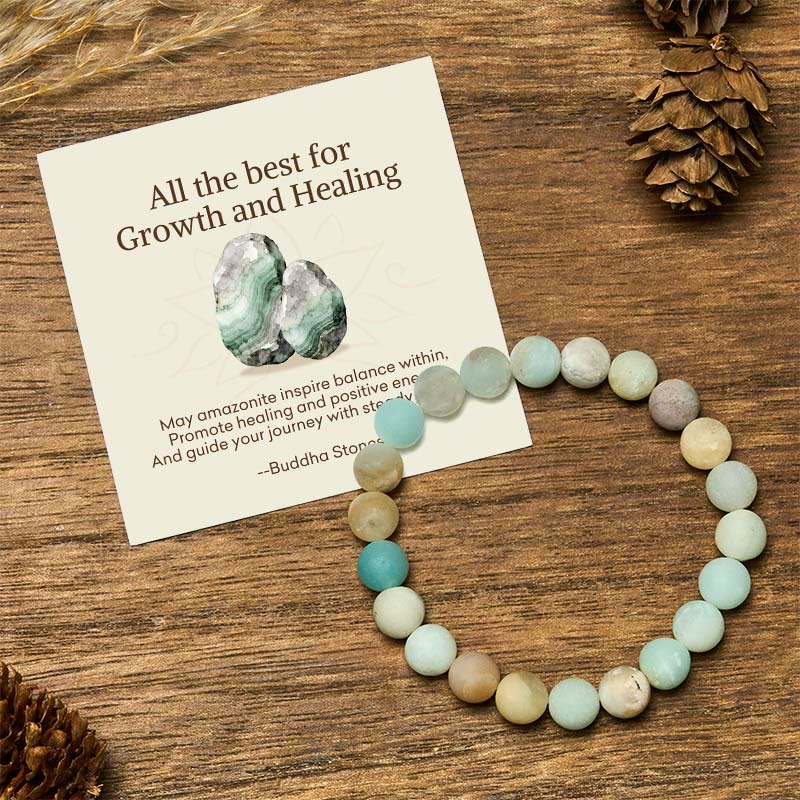 Nimara Ritual "All the Best for Love and Harmony" Stone Quartz Bracelet Includes Gift Message Card