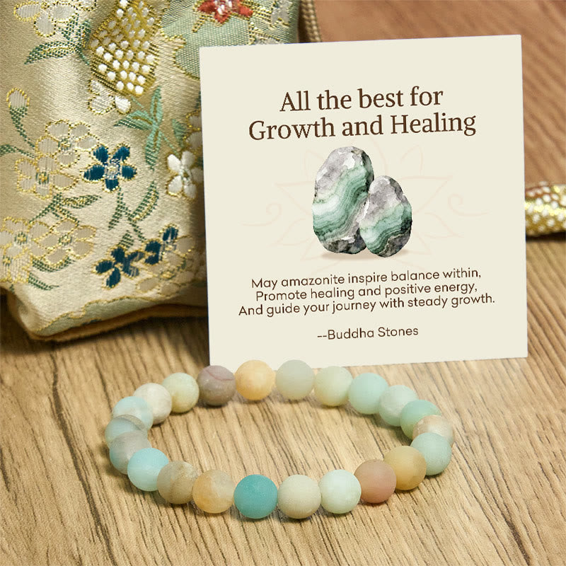 Nimara Ritual "All the Best for Love and Harmony" Stone Quartz Bracelet Includes Gift Message Card