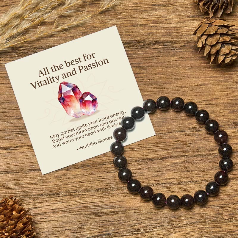 Nimara Ritual "All the Best for Love and Harmony" Stone Quartz Bracelet Includes Gift Message Card