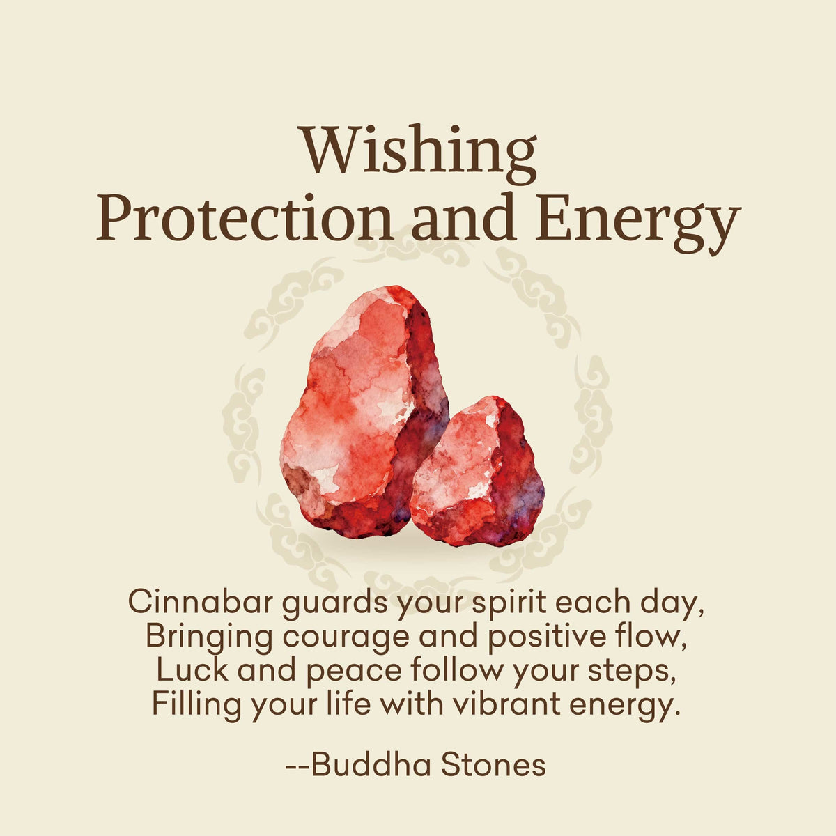 Nimara Ritual "Wishing Protection and Energy" Cinnabar Bracelet Includes Gift Message Card