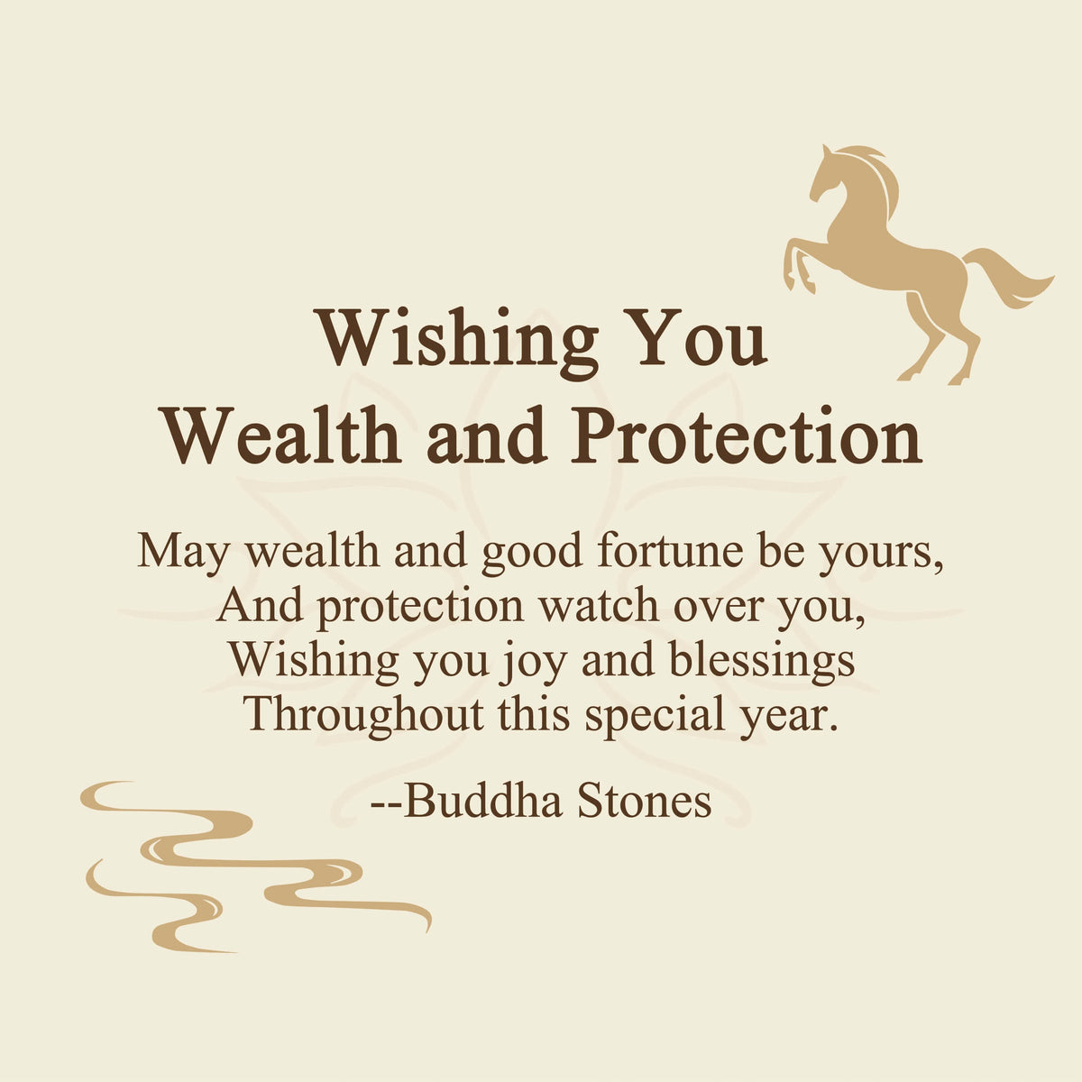 Nimara Ritual "Wishing You Wealth and Protection" Year of the Horse String Includes Gift Message Card