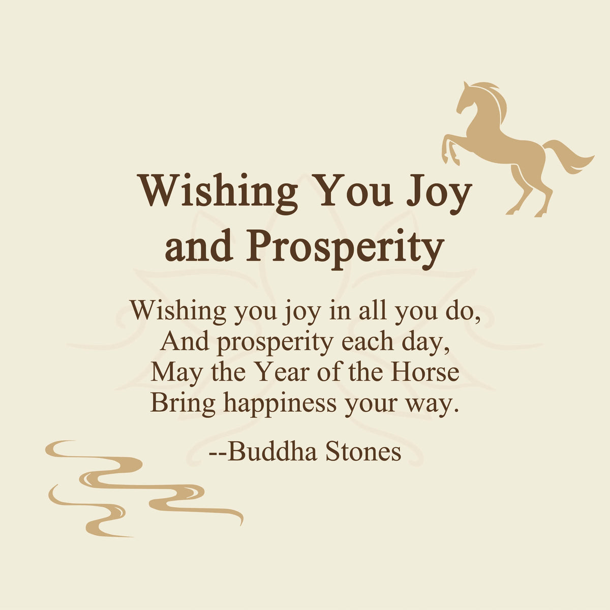 Nimara Ritual "Wishing You Joy and Prosperity" Year of the Horse Bracelet Includes Gift Message Card