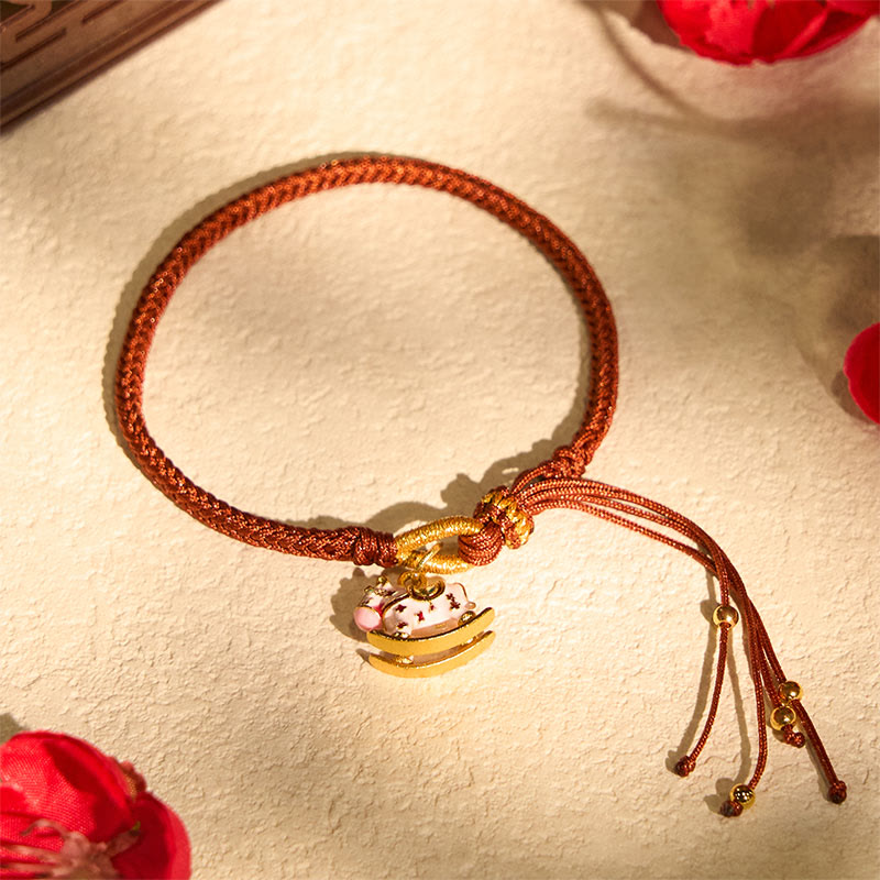 Nimara Ritual Chinese Zodiac Year of the Horse Red String Luck Braided Bracelet