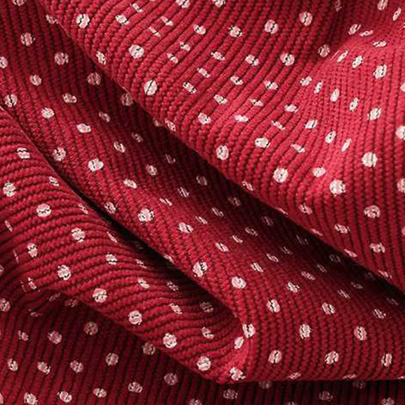Nimara Ritual Fall Dots Pattern High Waist Design Women's Wide Leg Pants With Pockets