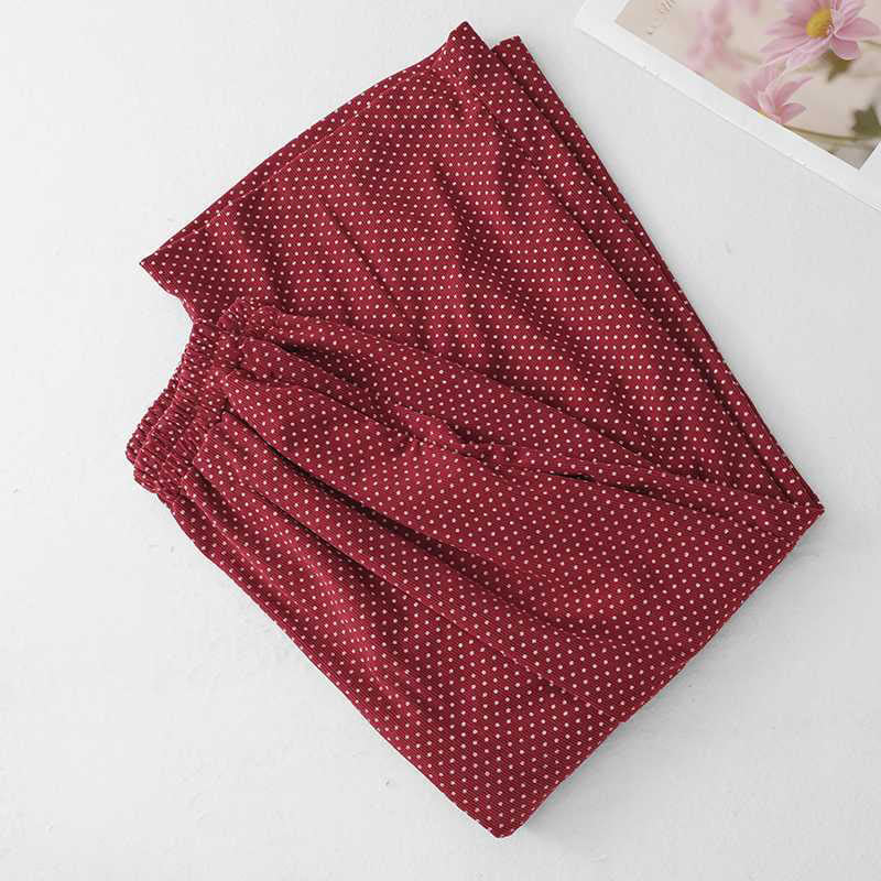 Nimara Ritual Fall Dots Pattern High Waist Design Women's Wide Leg Pants With Pockets