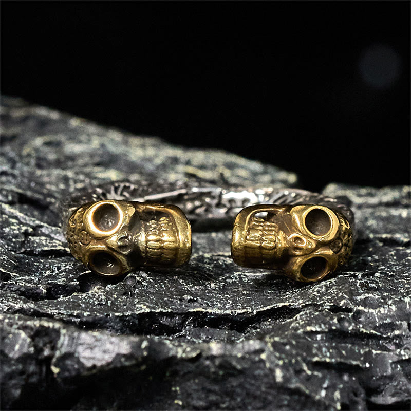 Nimara Ritual The Lord Of The Corpse Forest Copper Double Skull Keep Away Evil Spirits Ring
