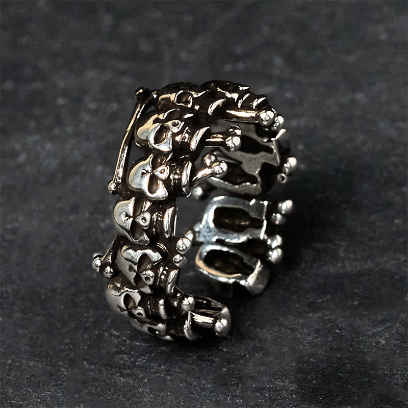 Nimara Ritual Copper Skull Bone The Lord Of The Corpse Forest Keep Away Evil Spirits Ring