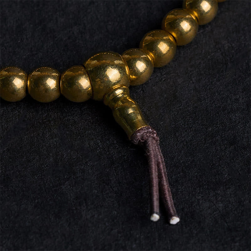 Nimara Ritual Tibetan Retro Pure Copper Brass Bead Wealth Bracelet