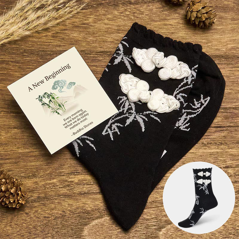 Nimara Ritual "A New Beginning" Bamboo Micro Crew Women's Socks Includes Gift Message Card