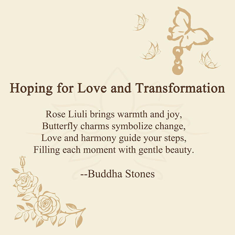 Nimara Ritual "Hoping for Love and Transformation" Butterfly Bracelet Includes Gift Message Card