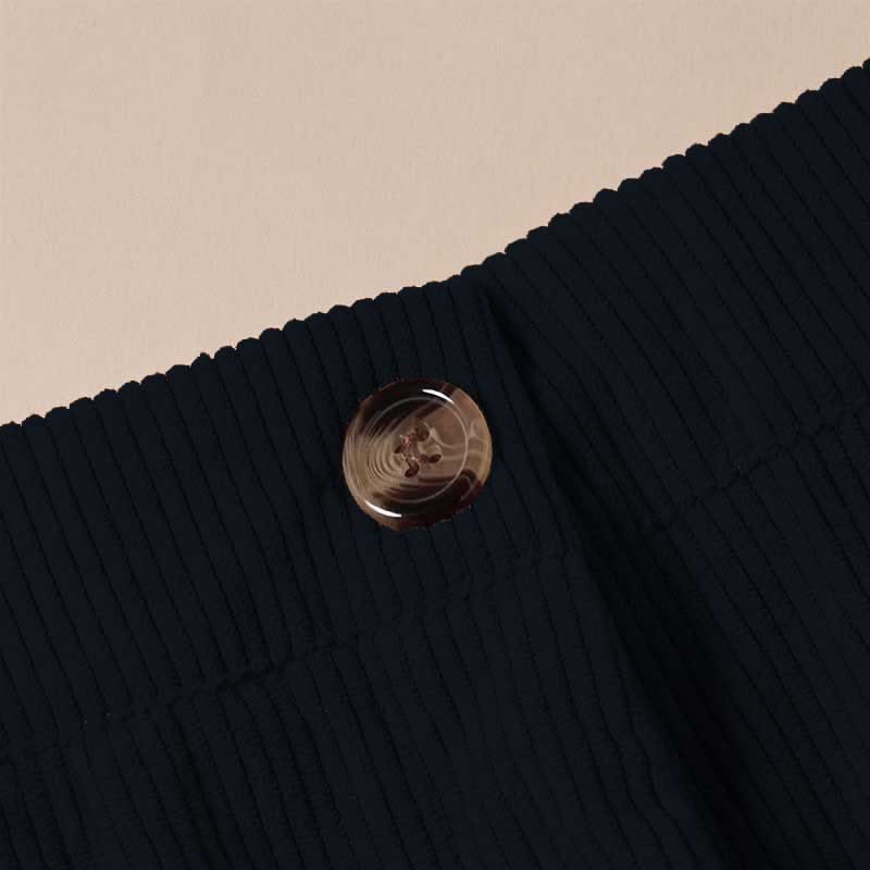 Nimara Ritual Casual Corduroy Straight-leg Women's Pants With Pockets