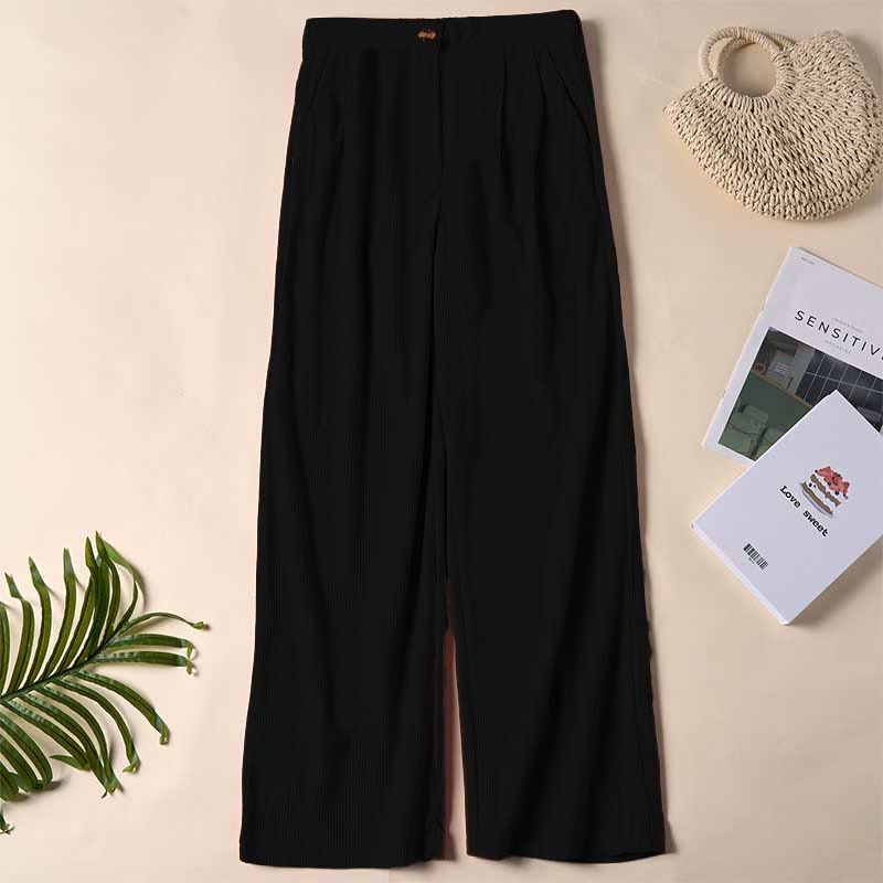 Nimara Ritual Casual Corduroy Straight-leg Women's Pants With Pockets