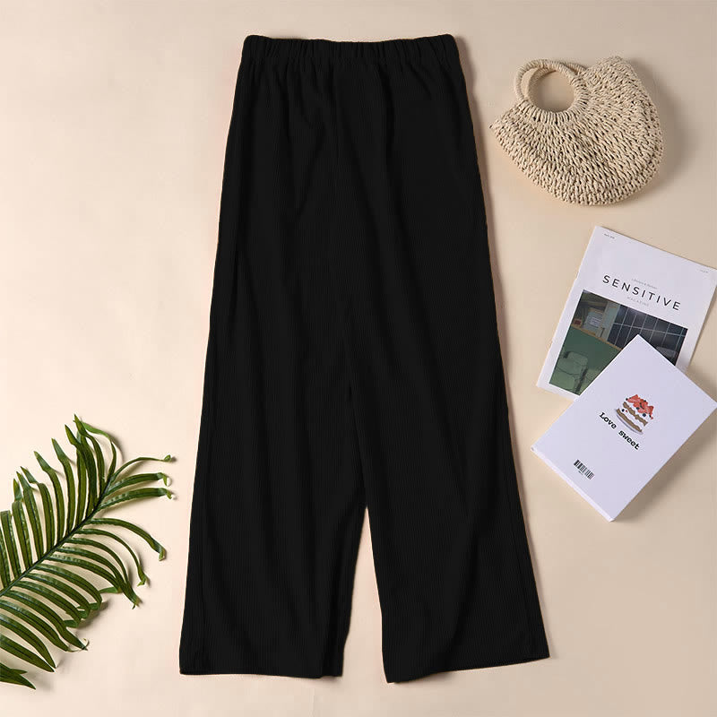 Nimara Ritual Casual Corduroy Straight-leg Women's Pants With Pockets