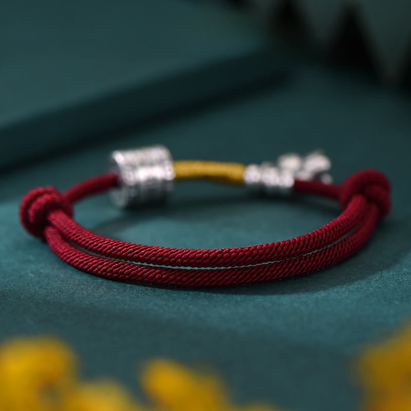 Nimara Ritual 999 Sterling Silver Year Of The Horse Lucky Bead Protection Red Rope Bracelet