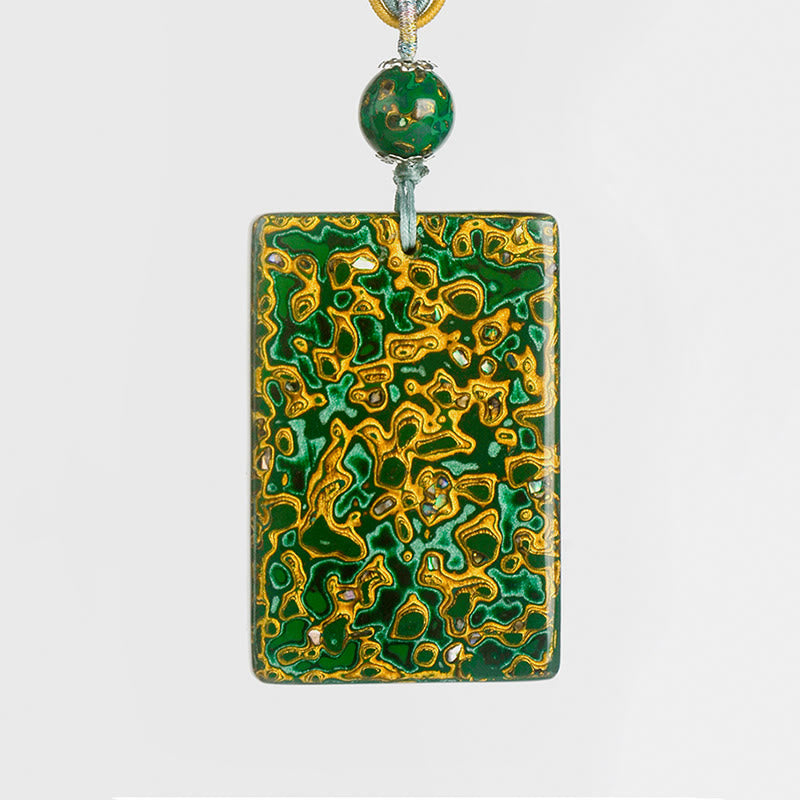 Nimara Ritual Handcrafted Lacquer Craft Sandalwood Protection Pendant Necklace