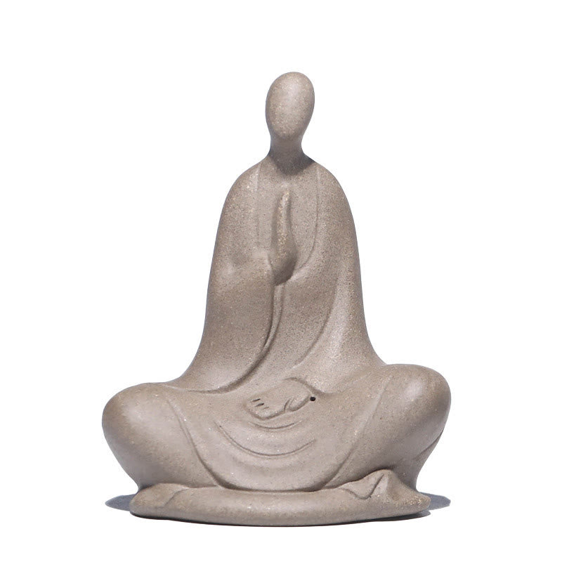 Nimara Ritual Formless Buddha Prayering Ceramic Statue Zen Home Decoration 5*2.5*5.3cm