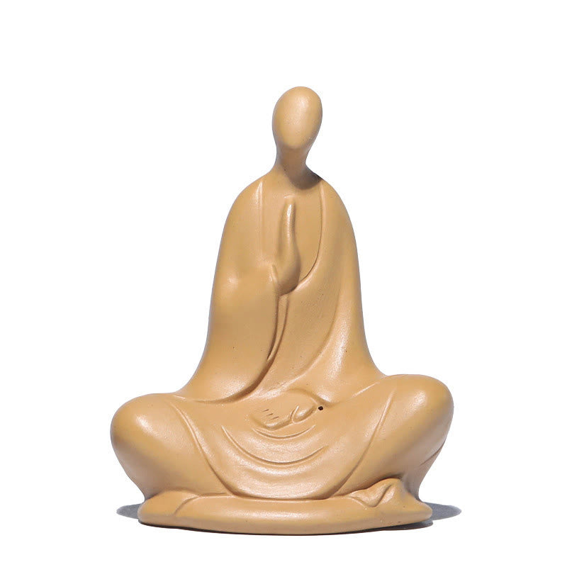 Nimara Ritual Formless Buddha Prayering Ceramic Statue Zen Home Decoration 5*2.5*5.3cm