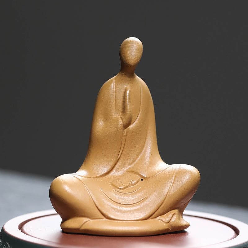 Nimara Ritual Formless Buddha Prayering Ceramic Statue Zen Home Decoration 5*2.5*5.3cm