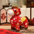Nimara Ritual Year of the Horse Copper Coins Plush Doll Home Decoration