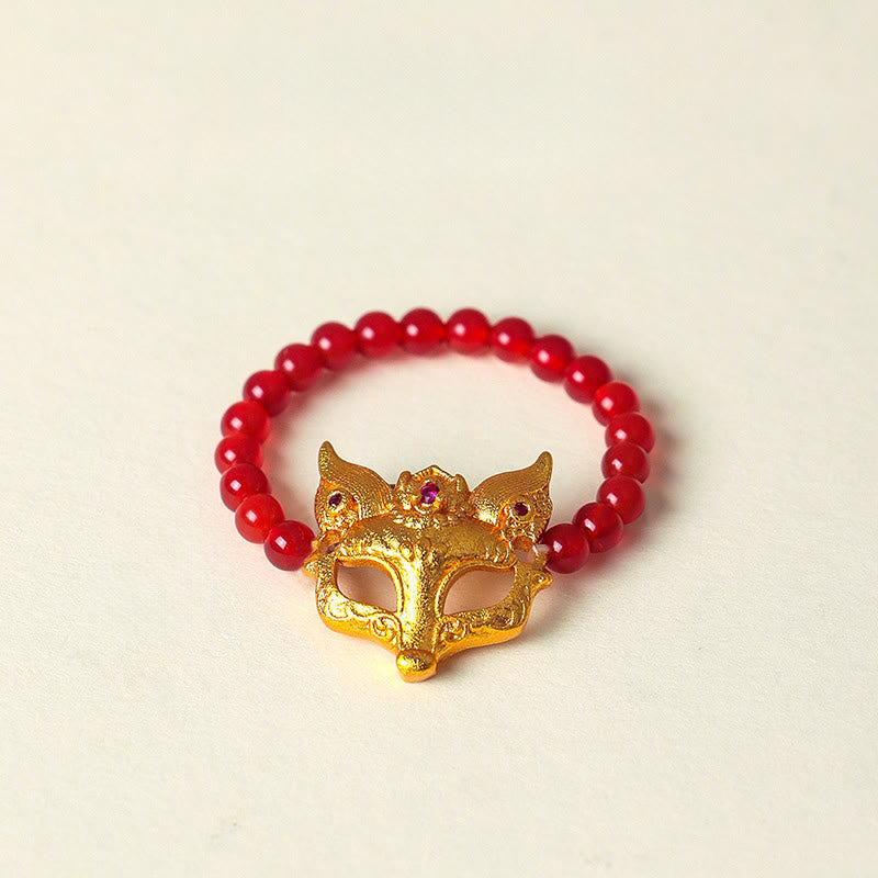 Nimara Ritual Nine Tailed Fox South Red Agate Success Bracelet