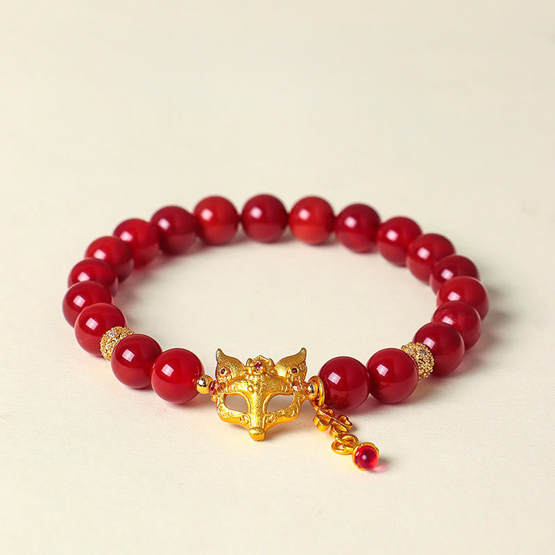 Nimara Ritual Nine Tailed Fox South Red Agate Success Bracelet